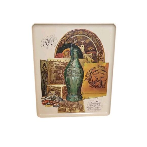 Coca-Cola Vintage 1904-1979 Coca Cola Bottling Co. NY 75th Anniversary Tray - Picture 1 of 2